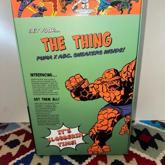 Advisory Board Crystals Fantastic Four The Thing Puma Marvel Orange Sneakers - Picture 9 of 16